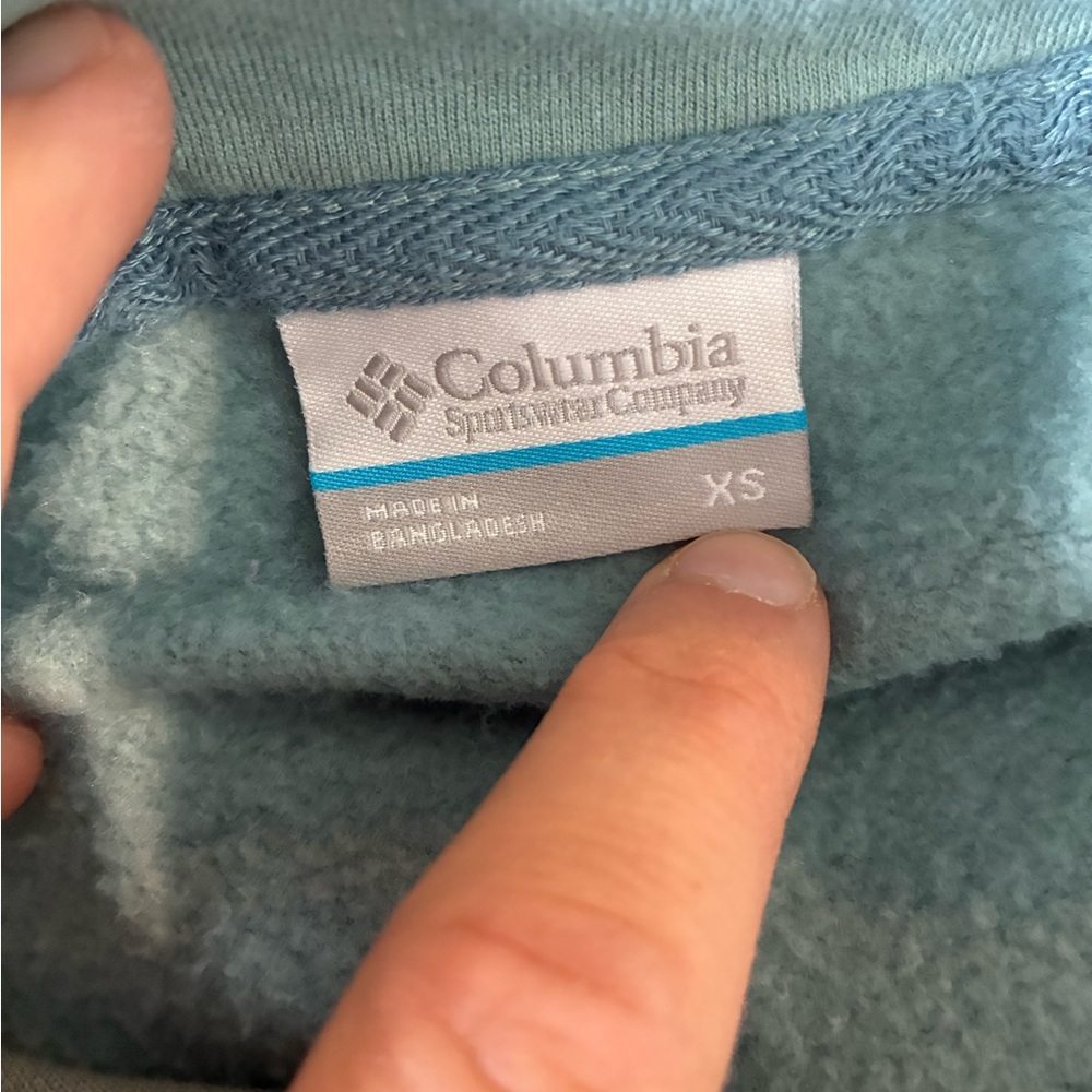 Columbia Soft Blue Hoodie Jacket Women’s XS - Picture 4 of 10